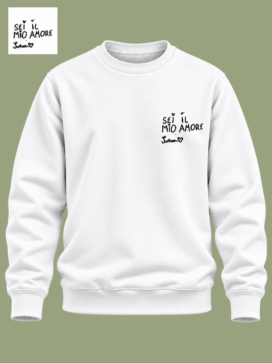 FELPA GIROCOLLO CALLIGRAFIA