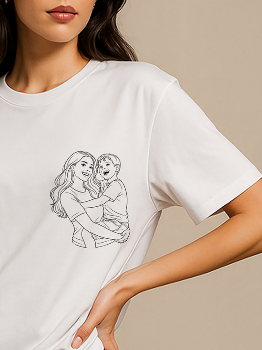 T-SHIRT FOTO FINELINE MAMMA
